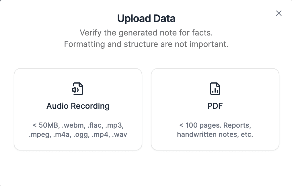 Upload Data