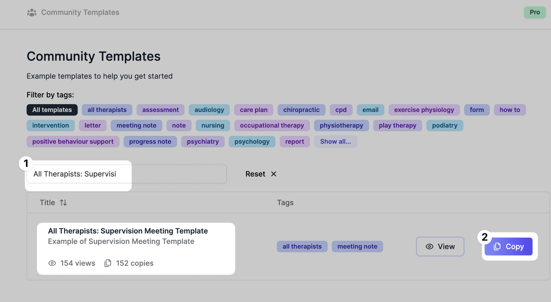 supervision meeting template