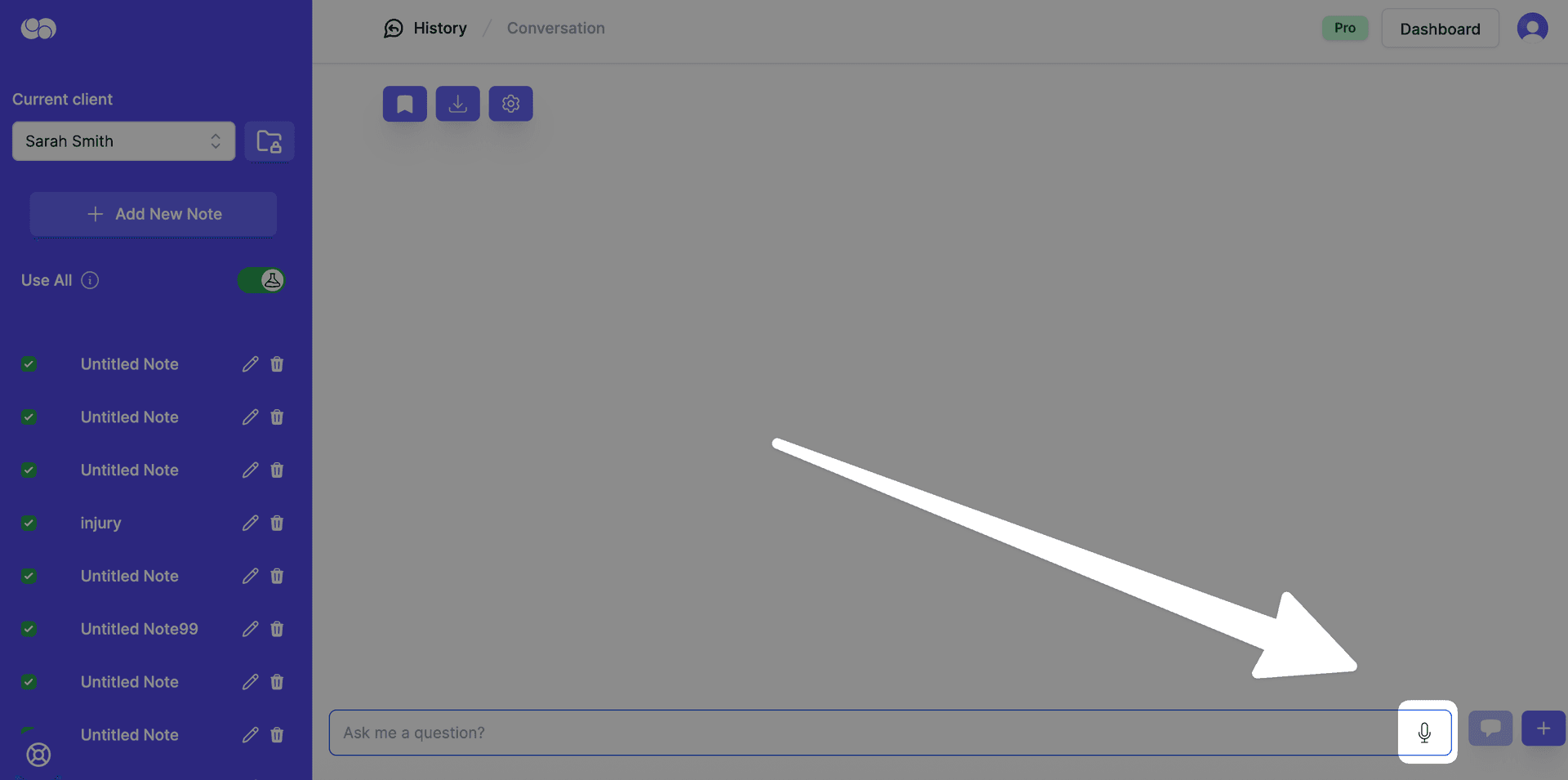 microphone in assistant